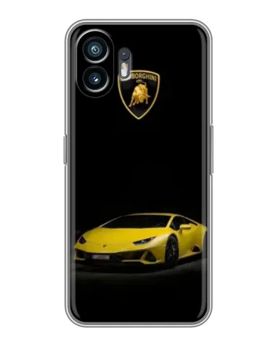 Чохол для OnePlus 15T з картинкою «Lamborghini жовтий акцент»