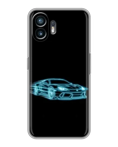 Чохол для OnePlus 15T з картинкою «Неоновий контур Lamborghini»