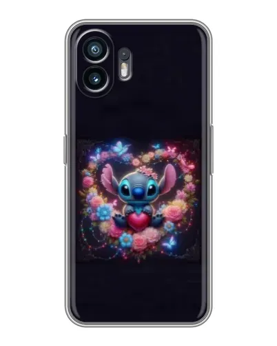 Чохол для OnePlus 15T з картинкою «Stitch у квітах»