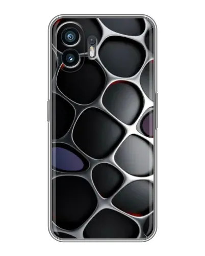 Чохол для OnePlus 15T з картинкою «Об'ємна темна решітка»