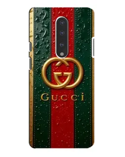 Чехол для OnePlus 7 Pro с картинкой «Gucci — фирменная полоса и золото»