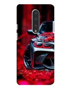 Чохол для OnePlus 7 Pro з картинкою «Спортивна BMW та квіти»