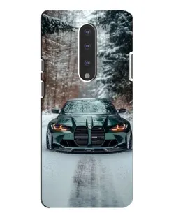 Чохол для OnePlus 7 Pro з картинкою «BMW у зимовому лісі»