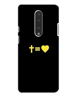 Чехол для OnePlus 7 Pro с картинкой «Сердце и Крест»