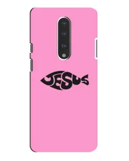 Чехол для OnePlus 7 Pro с картинкой «Розовый символ  Jesus»