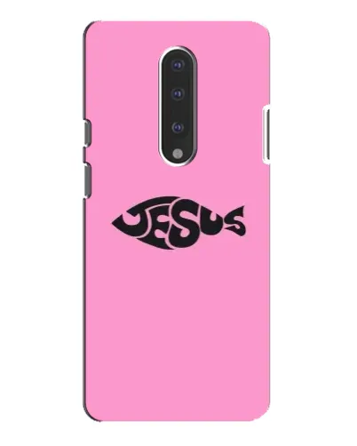 Чехол для OnePlus 7 Pro с картинкой «Розовый символ Jesus» Чехол для OnePlus 7 Pro с картинкой «Розовый символ Jesus»
