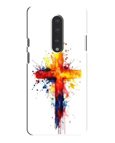 Чехол для OnePlus 7 Pro с картинкой «Акварельный крест» Чехол для OnePlus 7 Pro с картинкой «Акварельный крест»