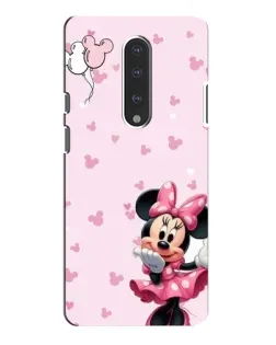 Чохол для OnePlus 7 Pro з картинкою «Мінні Маус та сердечка»