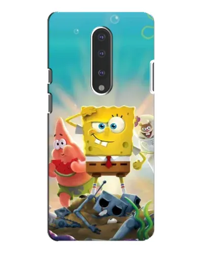 Чохол для OnePlus 7 Pro з картинкою «Спанч Боб переможець»