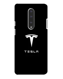 Чохол для OnePlus 7 Pro з картинкою «Tesla White Logo»
