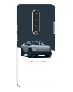 Чохол для OnePlus 7 Pro з картинкою «Сріблястий Cybertruck Tesla»