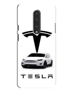Чохол для OnePlus 7 Pro з картинкою «Tesla White Style»