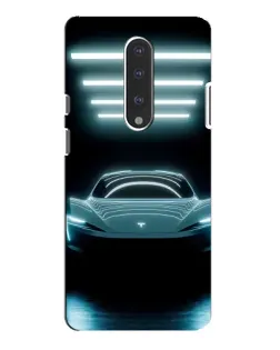 Чохол для OnePlus 7 Pro з картинкою «Tesla в неоні»