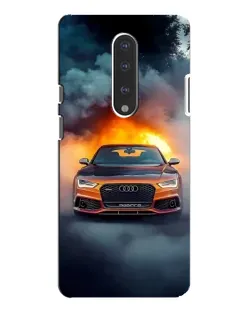 Чохол для OnePlus 7 Pro з картинкою «Audi у вогняному диму»