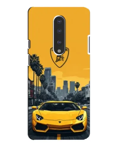 Чохол для OnePlus 7 Pro з картинкою «Жовтий Lamborghini місто» Чохол для OnePlus 7 Pro з картинкою «Жовтий Lamborghini місто»