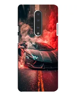 Чохол для OnePlus 7 Pro з картинкою «Lamborghini червоний дим»