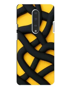 Чохол для OnePlus 7 Pro з картинкою «Чорне жовте переплетення» Чохол для OnePlus 7 Pro з картинкою «Чорне жовте переплетення»