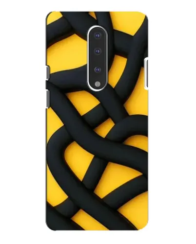 Чохол для OnePlus 7 Pro з картинкою «Чорне жовте переплетення» Чохол для OnePlus 7 Pro з картинкою «Чорне жовте переплетення»