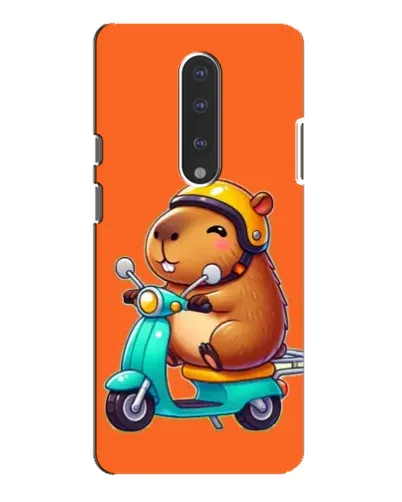 Чохол для OnePlus 7 Pro з картинкою «Капібара на скутері» Чохол для OnePlus 7 Pro з картинкою «Капібара на скутері»