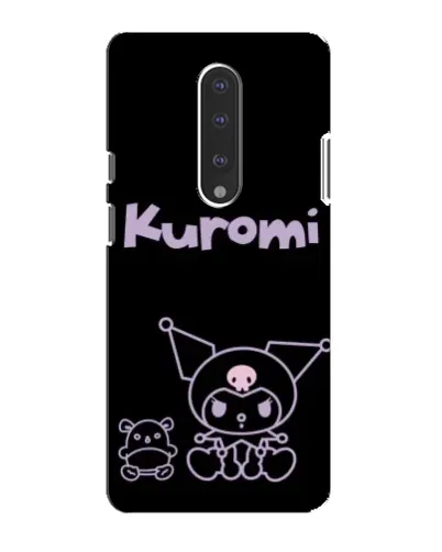 Чохол для OnePlus 7 з картинкою «Kuromi — чорний мінімалізм»