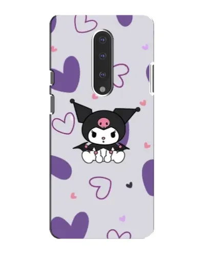Чохол для OnePlus 7 з картинкою «Kuromi та лавандові серця»