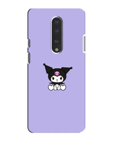 Чохол для OnePlus 7 з картинкою «Kuromi — фіолетовий мінімалізм»