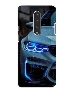 Чохол для OnePlus 7 з картинкою «Погляд BMW з синіми фарами»