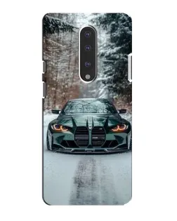 Чохол для OnePlus 7 з картинкою «BMW у зимовому лісі»