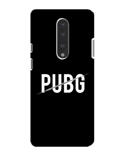 Чохол для OnePlus 7 з картинкою «PUBG — білий логотип»