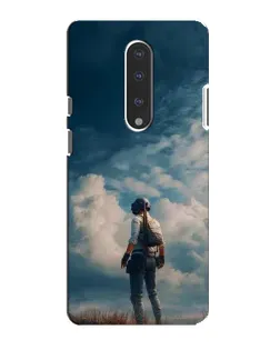 Чохол для OnePlus 7 з картинкою «Герой PUBG на скелі»