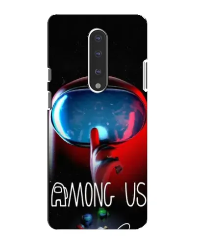 Чохол для OnePlus 7 з картинкою «Червоний імпостер — макро»