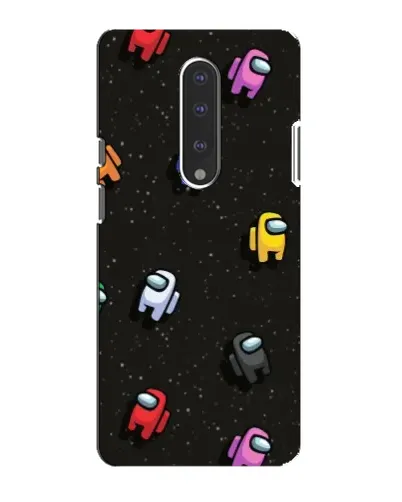 Чохол для OnePlus 7 з картинкою «Космічний патерн Among Us»