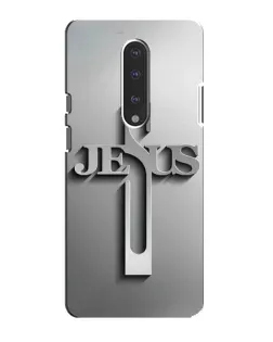 Чехол для OnePlus 7 с картинкой «Металлический крест Jesus»