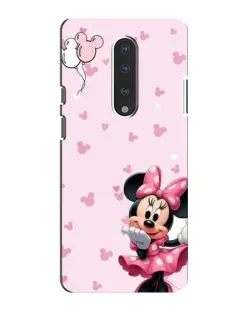 Чохол для OnePlus 7 з картинкою «Мінні Маус та сердечка»