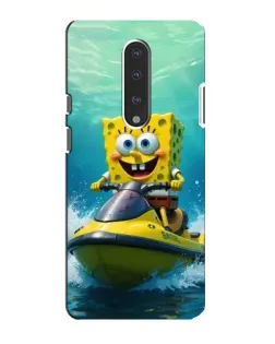 Чохол для OnePlus 7 з картинкою «Спанч Боб на гідроциклі»