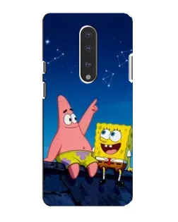 Чохол для OnePlus 7 з картинкою «Губка Боб та Патрік вночі»