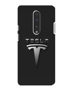 Чохол для OnePlus 7 з картинкою «Сталевий логотип Tesla»