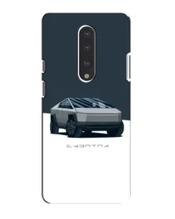 Чохол для OnePlus 7 з картинкою «Сріблястий Cybertruck Tesla»