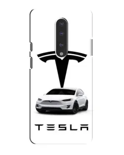 Чохол для OnePlus 7 з картинкою «Tesla White Style»