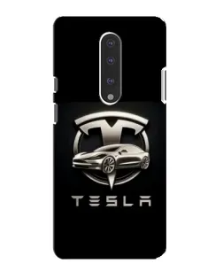 Чохол для OnePlus 7 з картинкою «Tesla — срібне авто»