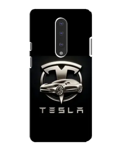 Чохол для OnePlus 7 з картинкою «Tesla — срібне авто» Чохол для OnePlus 7 з картинкою «Tesla — срібне авто»