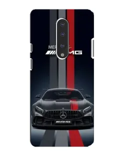 Чехол для OnePlus 7 с картинкой «Mercedes — белый карбон»