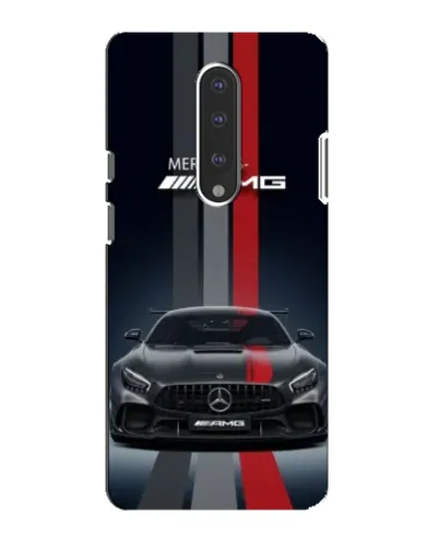 Чехол для OnePlus 7 с картинкой «Mercedes — белый карбон»