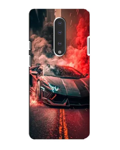 Чохол для OnePlus 7 з картинкою «Lamborghini червоний дим»