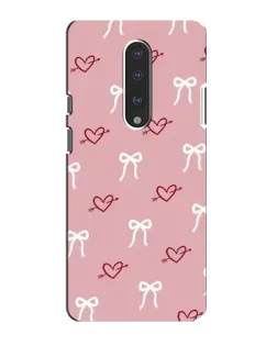 Чохол для OnePlus 7 з картинкою «Серця та банти»