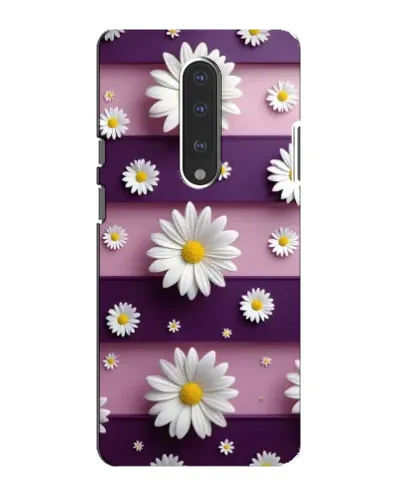 Чохол для OnePlus 7 з картинкою «Ромашки на фіолетовому»