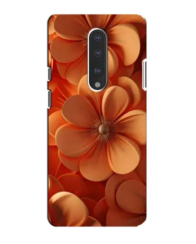 Чохол для OnePlus 7 з картинкою «Помаранчева макро квітка»