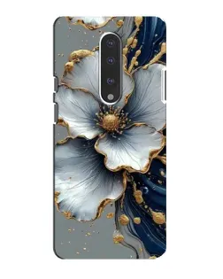 Чохол для OnePlus 7 з картинкою «Біла квітка та золотий флюїд» Чохол для OnePlus 7 з картинкою «Біла квітка та золотий флюїд»