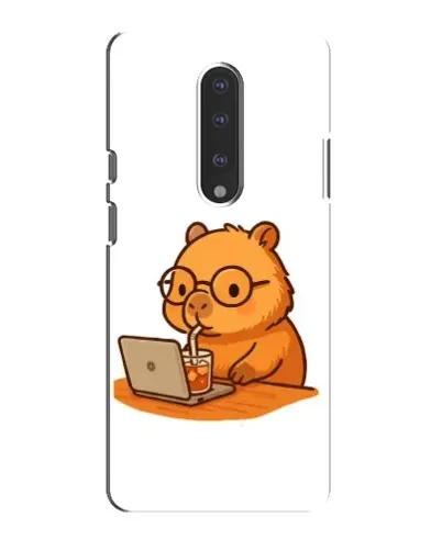 Чохол для OnePlus 7 з картинкою «Капібара з ноутбуком» Чохол для OnePlus 7 з картинкою «Капібара з ноутбуком»