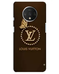 Чохол для OnePlus 7T з картинкою «LV — золота печатка»